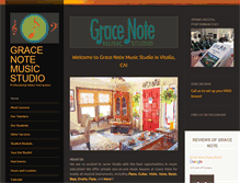 Tablet Screenshot of gracenotemusicstudio.com